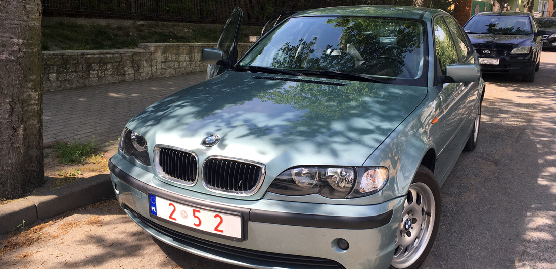 BMW 318i E46 2002 года на польских транзитных номерах