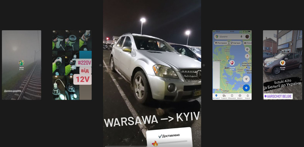 Автомобіль Mercedes-Benz ML 350 з Польщі до України