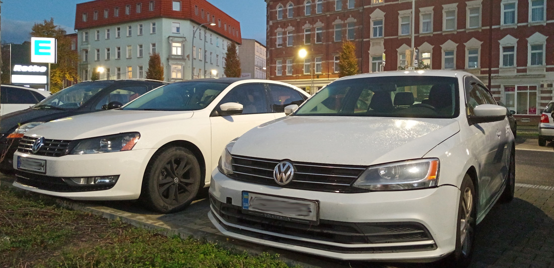 Volkswagen Jetta та Volkswagen Passat в Німеччині, місто Цайц